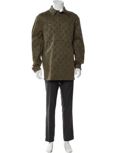 Pre-owned Louis Vuitton 2023 Lv Monogram Parka In Green