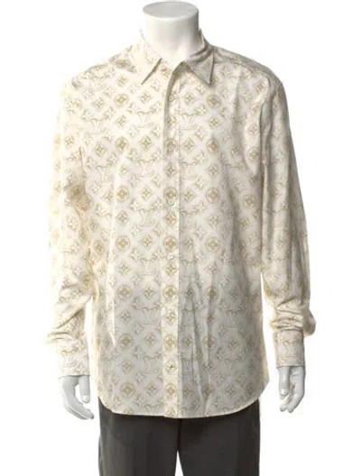 Pre-owned Louis Vuitton 2023 Lv Monogram Shirt In Neutral