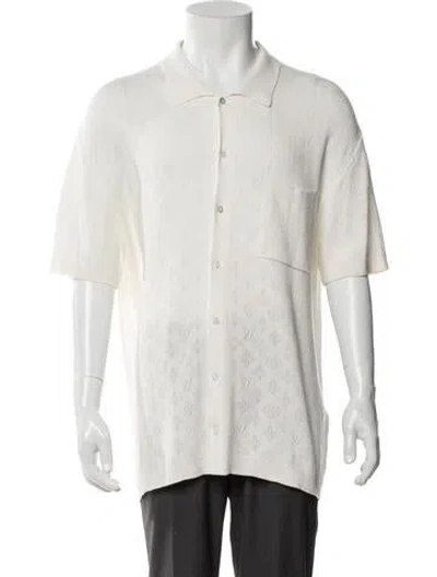 Pre-owned Louis Vuitton 2023 Lv Monogram Shirt In White