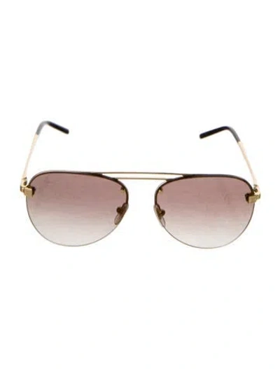 Pre-owned Louis Vuitton 2023 Lv Monogram Sunglasses In Gold