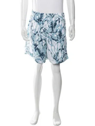 Pre-owned Louis Vuitton 2023 Lv Monogram Swim Trunks In Blue/white