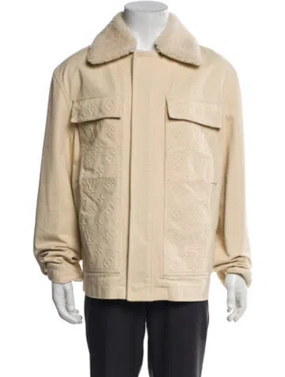 Pre-owned Louis Vuitton 2023 Lv Monogram Utility Jacket In Neutral