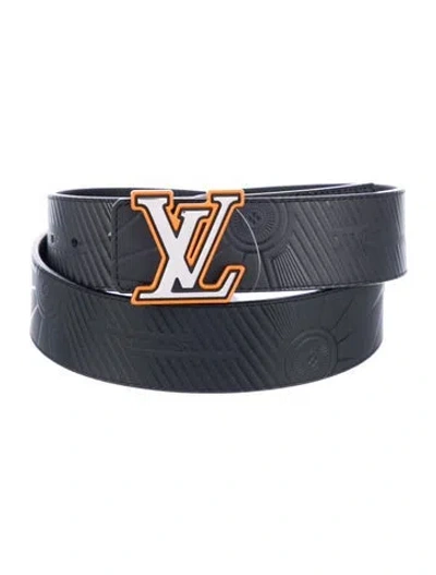 Pre-owned Louis Vuitton 2023 Lv Monogram Waist Belt In Black