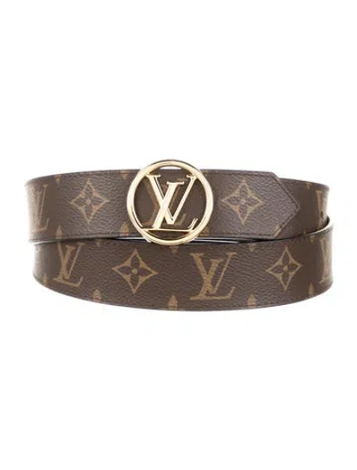 Pre-owned Louis Vuitton 2023 Lv Monogram Waist Belt In Brown