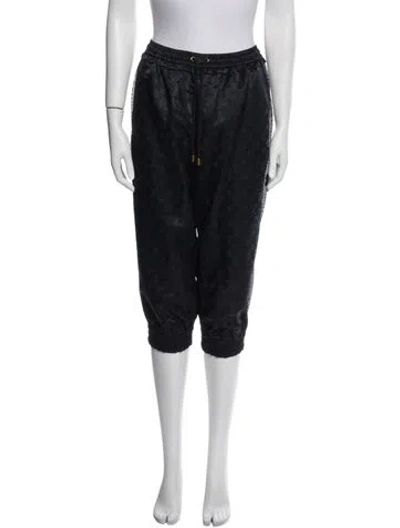 Pre-owned Louis Vuitton 2023 Mesh Accents Sweatpants W/ Tags In Black