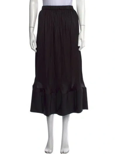 Pre-owned Louis Vuitton 2023 Midi Length Skirt In Black