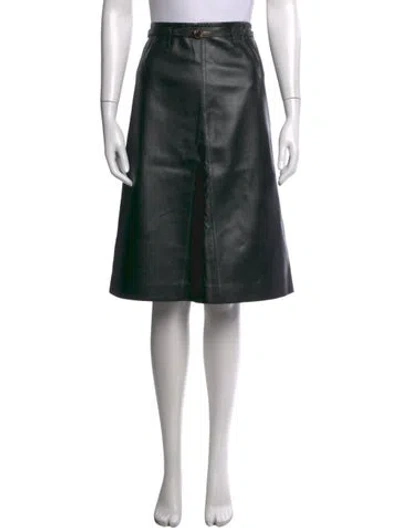 Pre-owned Louis Vuitton 2023 Midi Length Skirt In Black