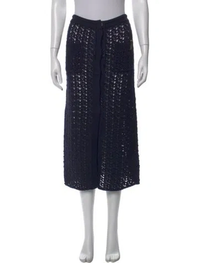 Pre-owned Louis Vuitton 2023 Midi Length Skirt In Blue