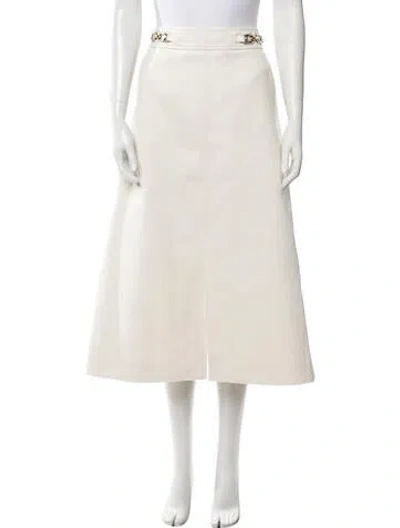 Pre-owned Louis Vuitton 2023 Midi Length Skirt In Neutral