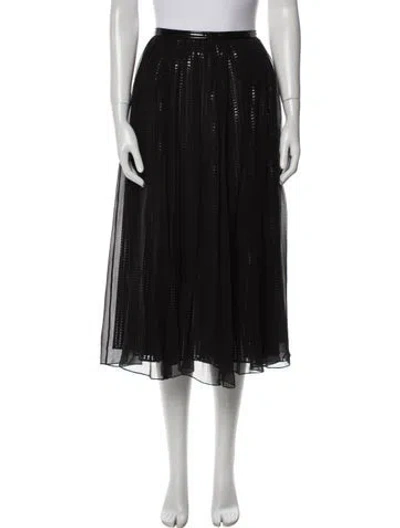 Pre-owned Louis Vuitton 2023 Midi Length Skirt W/ Tags In Black