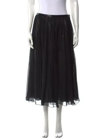 Pre-owned Louis Vuitton 2023 Midi Length Skirt W/ Tags In Black