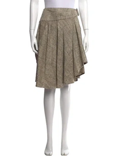 Pre-owned Louis Vuitton 2023 Midi Length Skirt W/ Tags In Neutrals