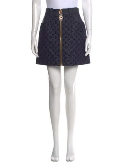Pre-owned Louis Vuitton 2023 Mini Skirt In Blue