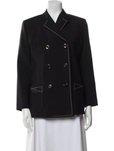 Pre-owned Louis Vuitton 2023 Mohair Blazer In Black