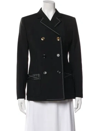 Pre-owned Louis Vuitton 2023 Mohair Blazer W/ Tags In Black