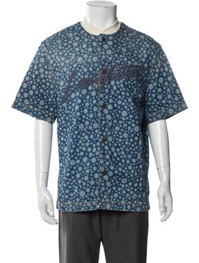 Pre-owned Louis Vuitton 2023 Monogram Dots Infinity Shirt In Blue