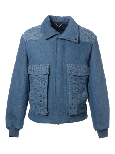 Pre-owned Louis Vuitton 2023 Monogram Jacket In Blue