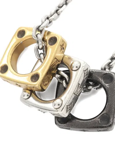 Pre-owned Louis Vuitton 2023 Monogram Necklace In Silver