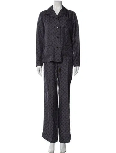 Pre-owned Louis Vuitton 2023 Monogram Pajamas In Blue