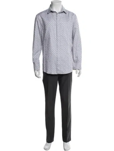 Pre-owned Louis Vuitton 2023 Monogram Pattern Dress Shirt In Multi