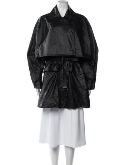 Pre-owned Louis Vuitton 2023 Nylon Coat In Black