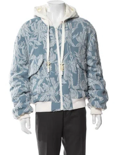 Pre-owned Louis Vuitton 2023 Patterned Bomber Jacket In Blue
