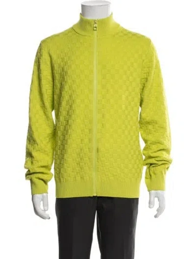 Pre-owned Louis Vuitton 2023 Patterned Cardigan In Green