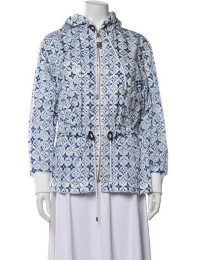 Pre-owned Louis Vuitton 2023 Patterned Jacket In Blue/white