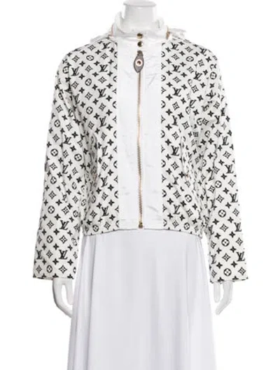 Pre-owned Louis Vuitton 2023 Patterned Jacket W/ Tags In White