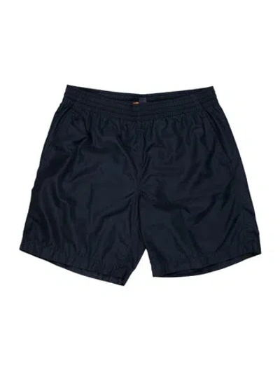 Pre-owned Louis Vuitton 2023 Pleated Accents Swim Trunks In Blue