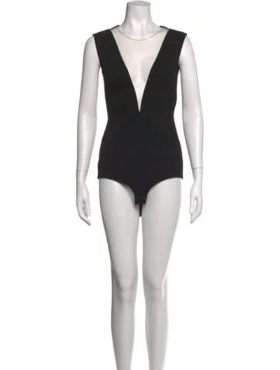 Pre-owned Louis Vuitton 2023 Plunge Neckline Bodysuit In Silver