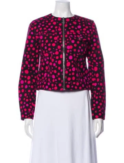 Pre-owned Louis Vuitton 2023 Polka Dot Print Evening Jacket In Black