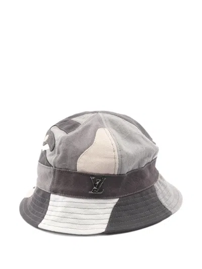 Pre-owned Louis Vuitton 2023 Portrait Bucket Hat In Gray