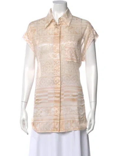 Pre-owned Louis Vuitton 2023 Printed Blouse In Neutral