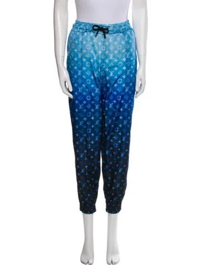 Pre-owned Louis Vuitton 2023 Printed Sweatpants In Blue
