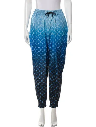 Pre-owned Louis Vuitton 2023 Printed Sweatpants W/ Tags In Blue