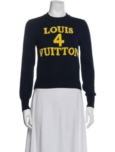Pre-owned Louis Vuitton 2023 Pullover Sweater In Blue