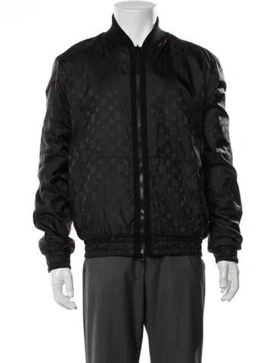 Pre-owned Louis Vuitton 2023 Reversible Bomber Jacket In Black
