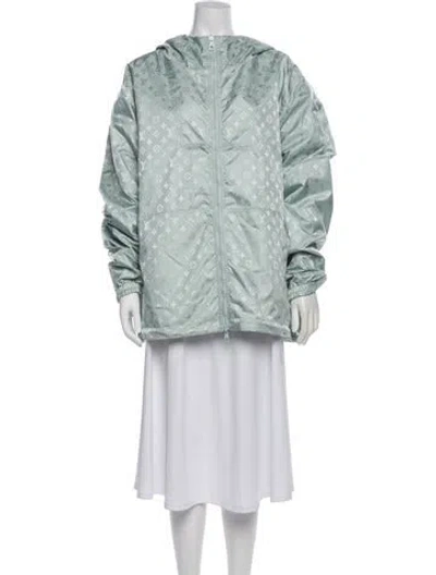 Pre-owned Louis Vuitton 2023 Reversible Parka Puffer Coat In Blue