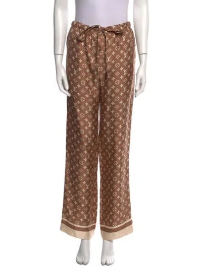 Pre-owned Louis Vuitton 2023 Silk Pajamas In Brown