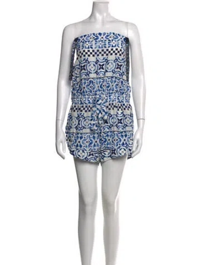 Pre-owned Louis Vuitton 2023 Silk Romper In Blue