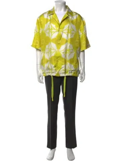 Pre-owned Louis Vuitton 2023 Silk Shirt In Yellow