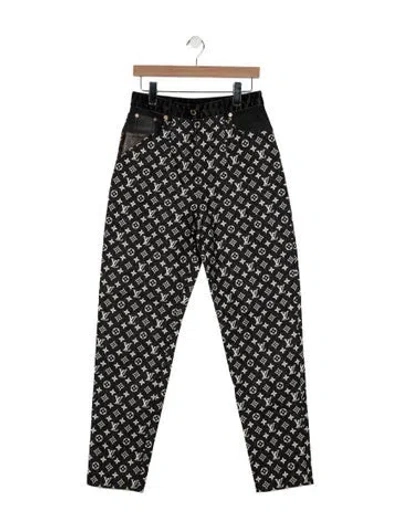 Pre-owned Louis Vuitton 2023 Skinny Leg Jeans In Black