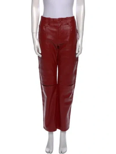 Pre-owned Louis Vuitton 2023 Straight Leg Pants In Red