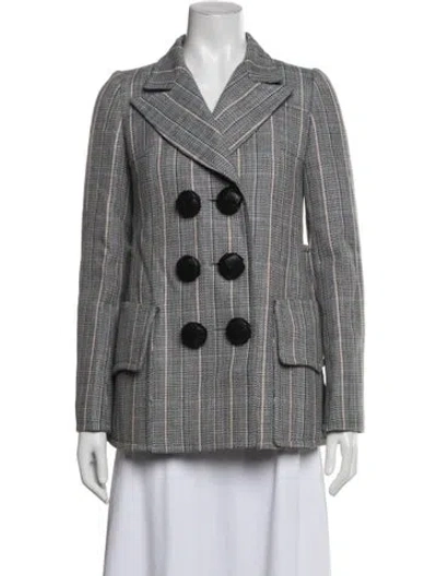 Pre-owned Louis Vuitton 2023 Striped Blazer In Grey