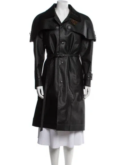 Pre-owned Louis Vuitton 2023 'technical Scuba' Trench Coat In Black