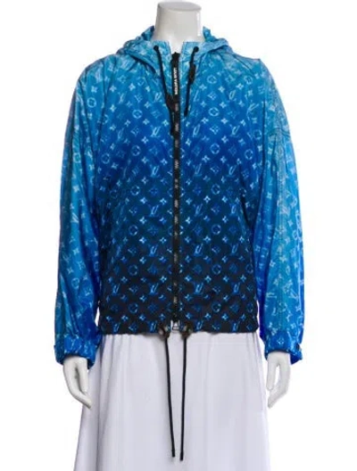 Pre-owned Louis Vuitton 2023 Tie-dye Print Performance Jacket In Blue