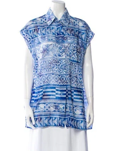 Pre-owned Louis Vuitton 2023 'tiles' Tunic In Blue