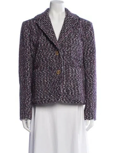 Pre-owned Louis Vuitton 2023 Tweed Pattern Blazer W/ Tags In Multi