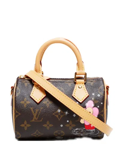 Pre-owned Louis Vuitton 2023 Vivienne Nano Speedy Monogram Handbag In Brown